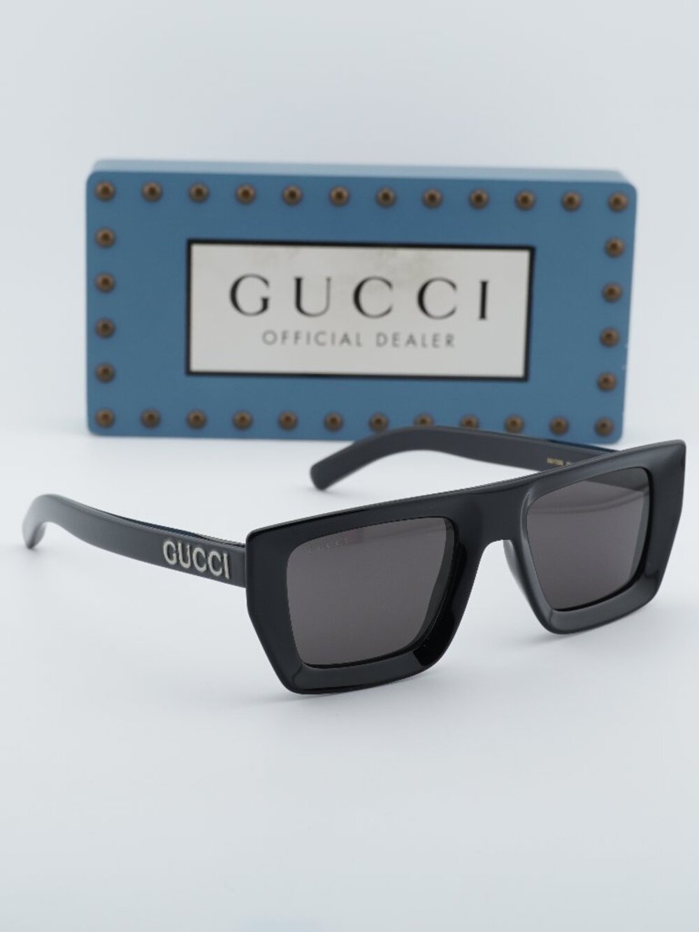 Gucci GG1723S 001 Square Sunglasses - Black\Grey - Picture 10 of 11